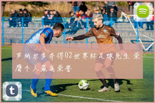 罗纳尔多夺得02世界杯足球先生 荣膺个人最高荣誉